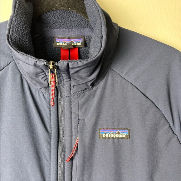 Patagonia Men's Full Zip Fleece Jacket Blue Size Large Outdoor Activewear Layer - Picture 3 of 8